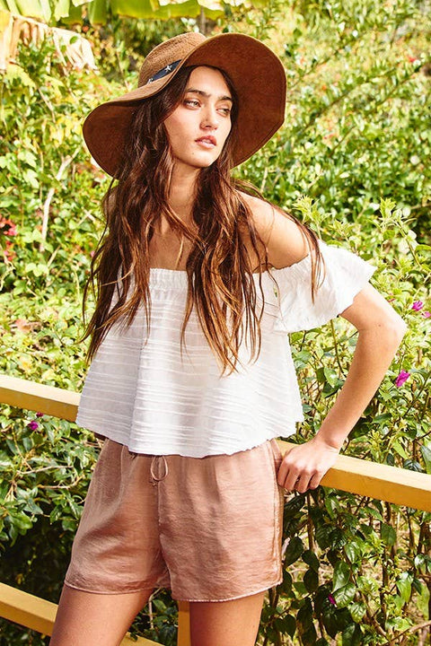Courtney Satin Shorts - ascot + hart