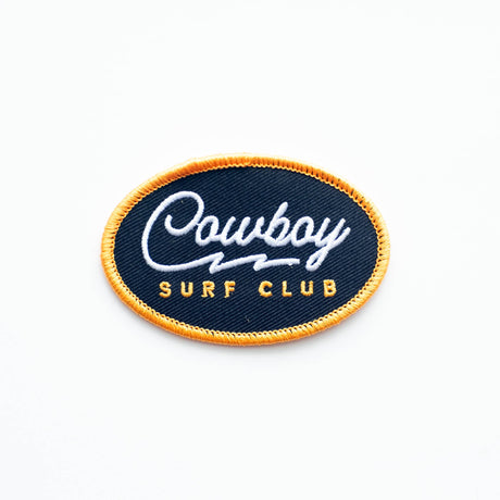 Cowboy Surf Club Embroidered Iron on Patch - ascot + hart
