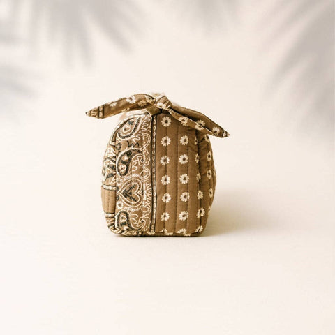 Small Olive Bandana Pouch