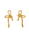 Dainty Bow Stud Earrings - ascot + hart