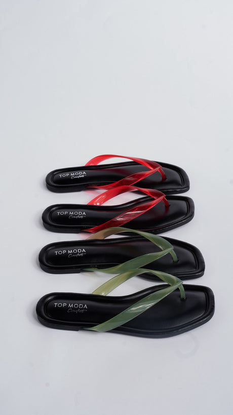 Dakota Jelly Strap Flip Flops - ascot + hart