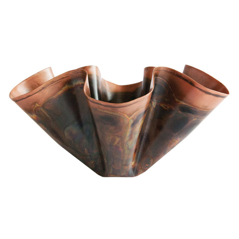 Decorative Metal Ruffled Bowl - ascot + hart