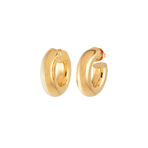 DONUT PIERCED HOOPS - ascot + hart