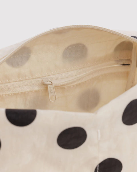 Dopp Kit - Cream and Black Polka Dot - ascot + hart