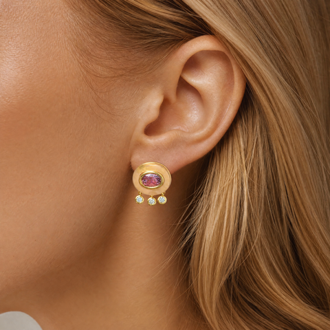 Finley Drop Stud Earrings