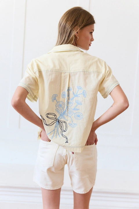 Emmy Floral Embroidered Blouse - ascot + hart