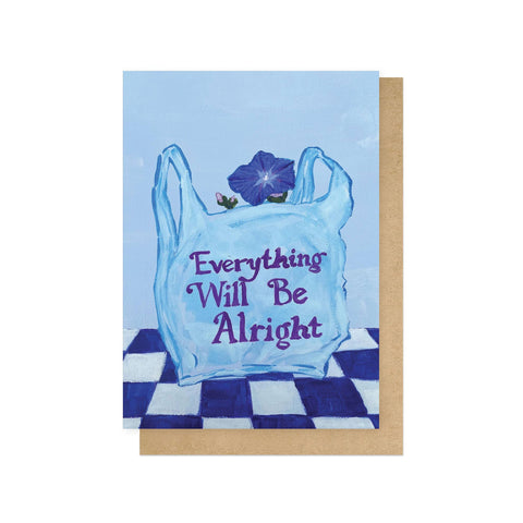 Everything Will Be Alright Greetings Card - ascot + hart