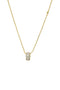Wide Pave Roller Charm Necklace