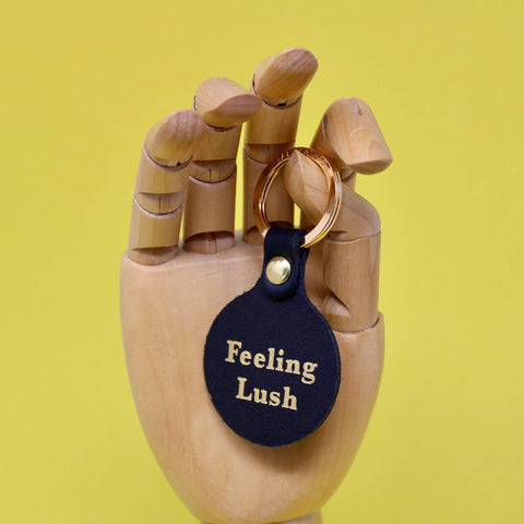 Feeling Lush Smilie Face Key Fob - ascot + hart