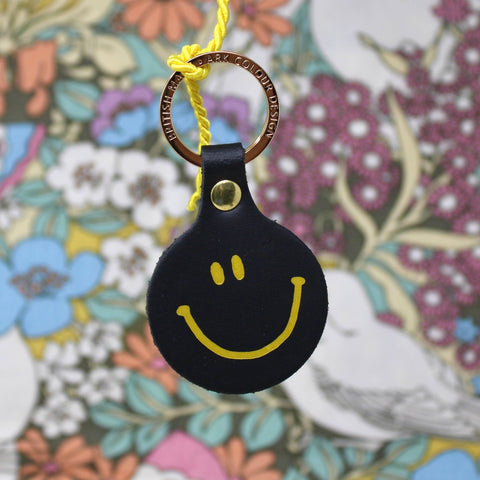 Feeling Lush Smilie Face Key Fob - ascot + hart