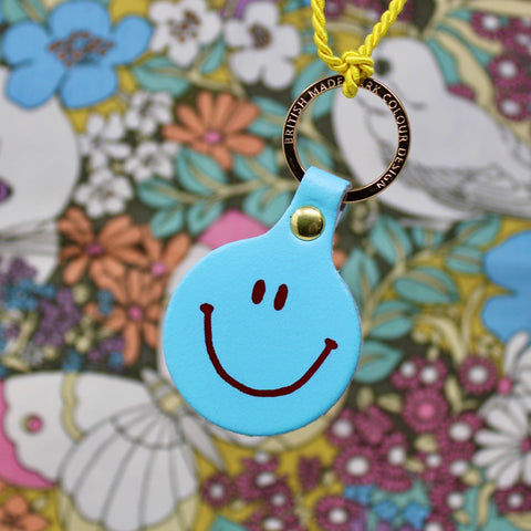 Feeling Lush Smilie Face Key Fob - ascot + hart