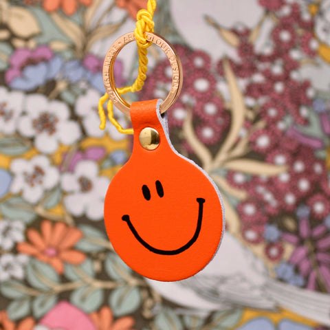 Feeling Lush Smilie Face Key Fob - ascot + hart