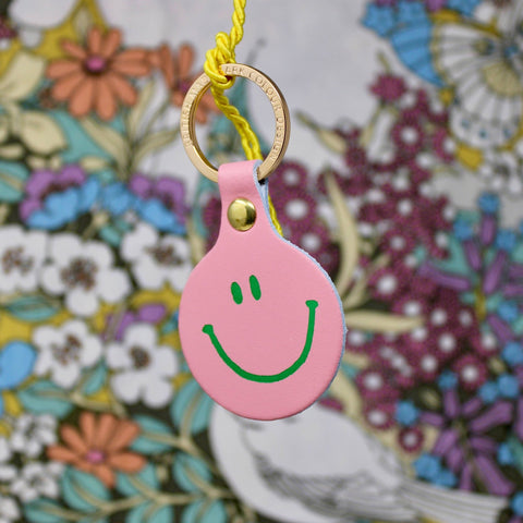 Feeling Lush Smilie Face Key Fob - ascot + hart