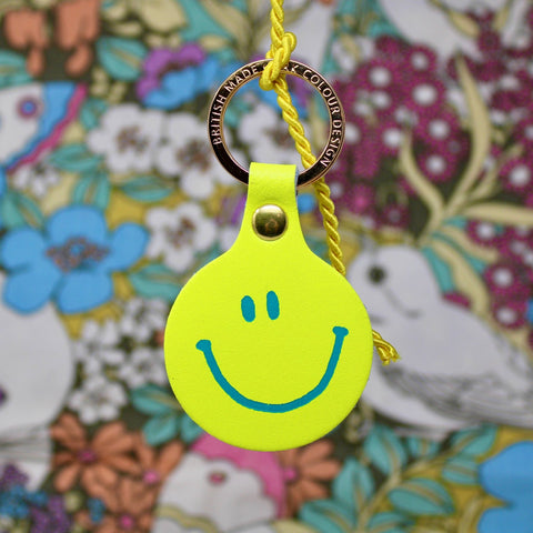 Feeling Lush Smilie Face Key Fob - ascot + hart