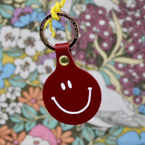 Feeling Lush Smilie Face Key Fob - ascot + hart