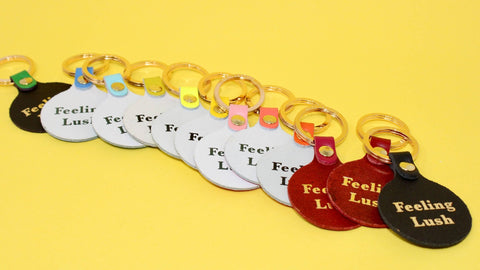 Feeling Lush Smilie Face Key Fob - ascot + hart