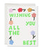 Flipping Flowers encouragement greeting card - ascot + hart