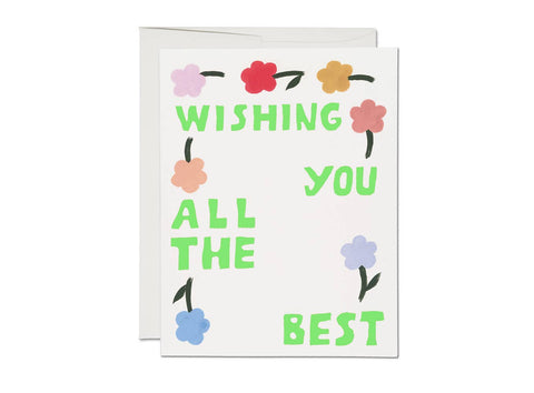 Flipping Flowers encouragement greeting card - ascot + hart