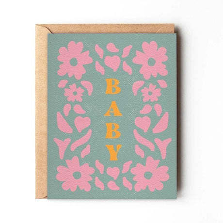 Floral Spring Baby Card - ascot + hart