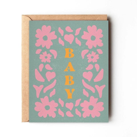 Floral Spring Baby Card - ascot + hart