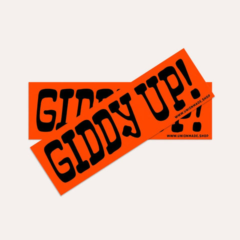 Giddy Up! - Bumper Sticker - ascot + hart
