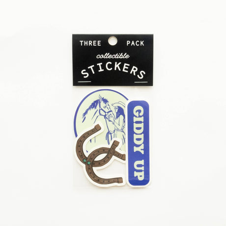 Giddy Up Vinyl Sticker Three - Pack - Cowgirl Theme - ascot + hart