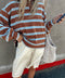 Gigi Striped Oversized Polo - ascot + hart