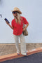 Goldie Fleece Striped Lounge Pant - ascot + hart