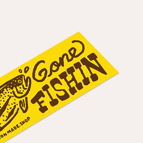 Gone Fishin - Bumper Sticker - ascot + hart