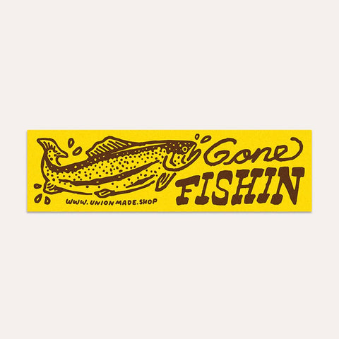 Gone Fishin - Bumper Sticker - ascot + hart