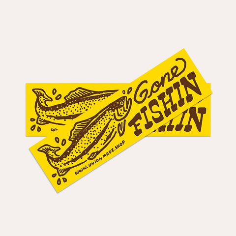 Gone Fishin - Bumper Sticker - ascot + hart