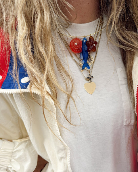Gone Fishing Collar Charm Necklace - ascot + hart