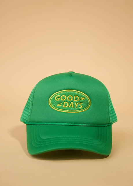 Good Days Trucker Hat - Augusta Green/Yellow - ascot + hart