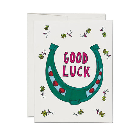 Good Luck Clover greeting card - ascot + hart