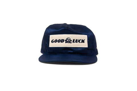 Good Luck Satin Snapback - Navy - ascot + hart