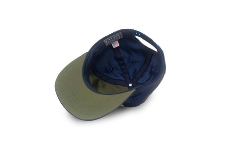 Good Luck Satin Snapback - Navy - ascot + hart