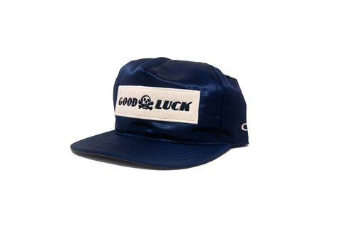 Good Luck Satin Snapback - Navy - ascot + hart