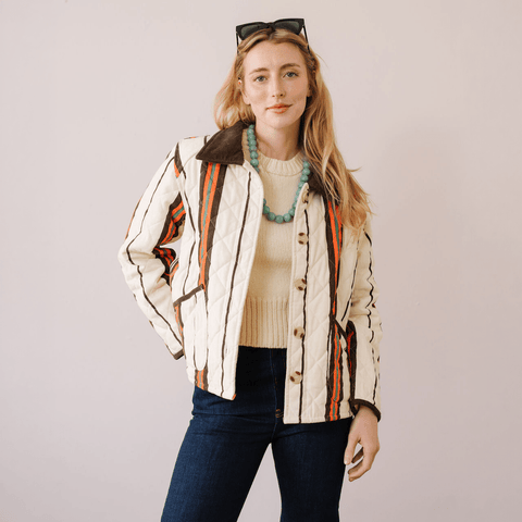 Hadley Vintage Stripe Barn Jacket - ascot + hart