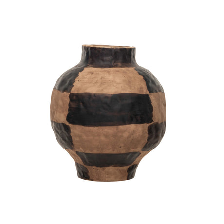 Hand - Painted Textured Stoneware Vase - ascot + hart