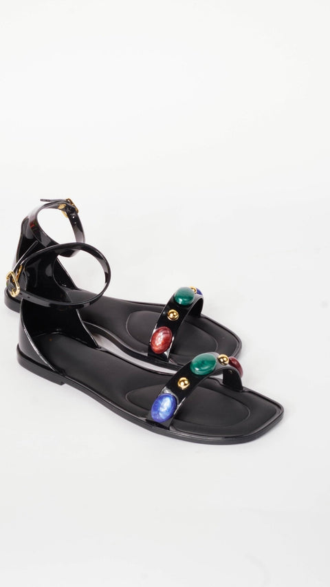 Harlow Jelly Ankle Strap Sandals - ascot + hart