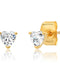 Heart Clear CZ Stud - ascot + hart