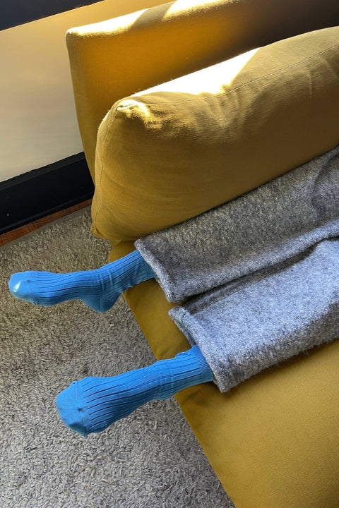 Her Socks - Mercerized Combed Cotton Rib - ascot + hart