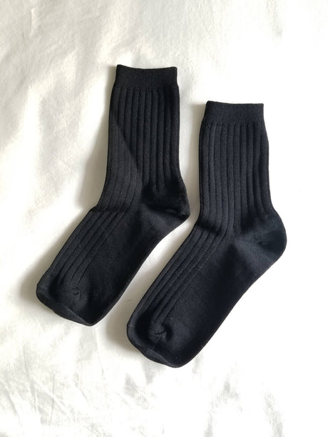 Her Socks - Mercerized Combed Cotton Rib - ascot + hart