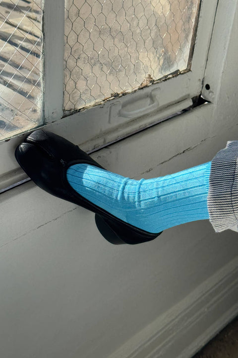Her Socks - Mercerized Combed Cotton Rib - ascot + hart