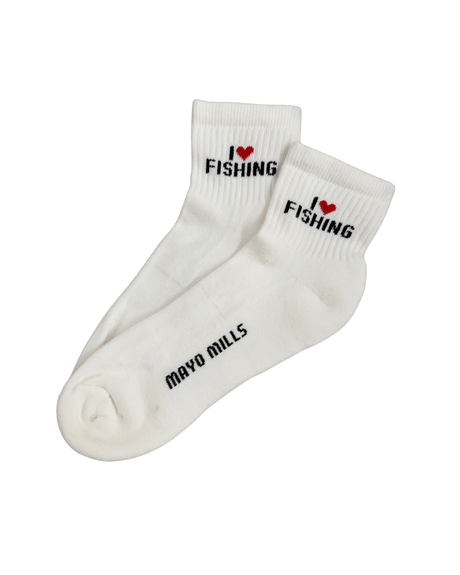I ❤️ fishing Quarter Crew socks - ascot + hart