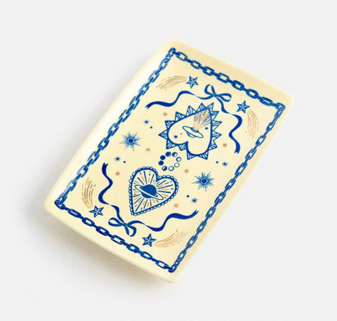Indigo Icons Dish - ascot + hart