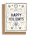 Indigo Icons Happy Holidays Card - ascot + hart