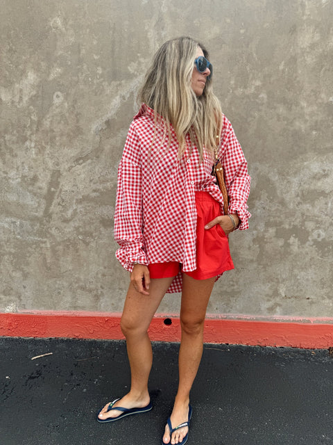 Ivy High Waisted Boxy Shorts - ascot + hart