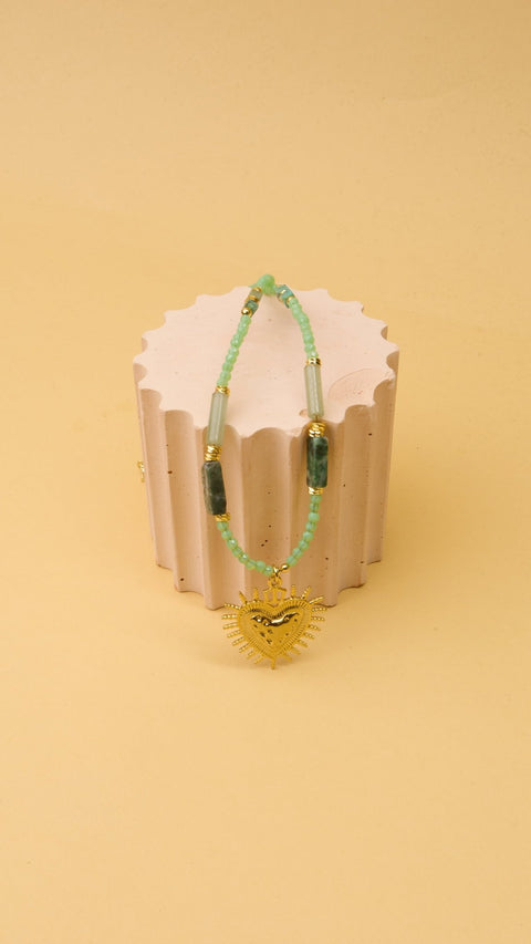 Jade Heart Necklace - ascot + hart