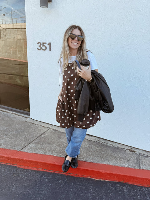 Josie Polka Dot Mini Dress - ascot + hart